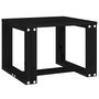 Voir la diapositive 5 : VIDAXL Table d'appoint de jardin noir 40x38x28,5 cm bois massif de pin