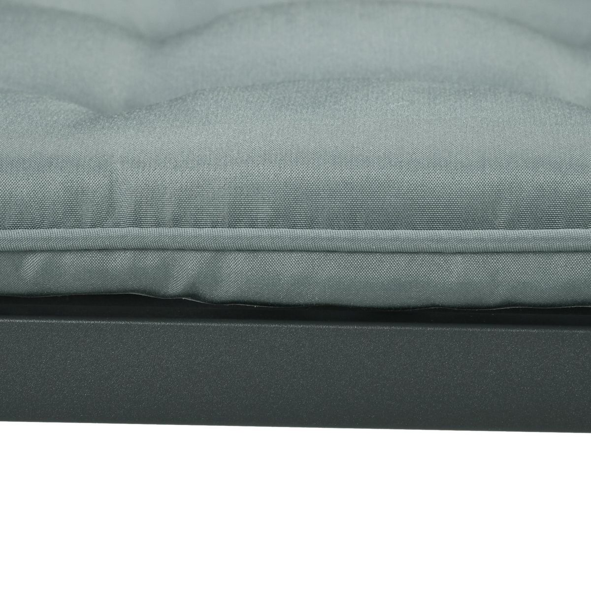 OUTSUNNY Lot de 4 coussins de chaises de jardin polyester gris