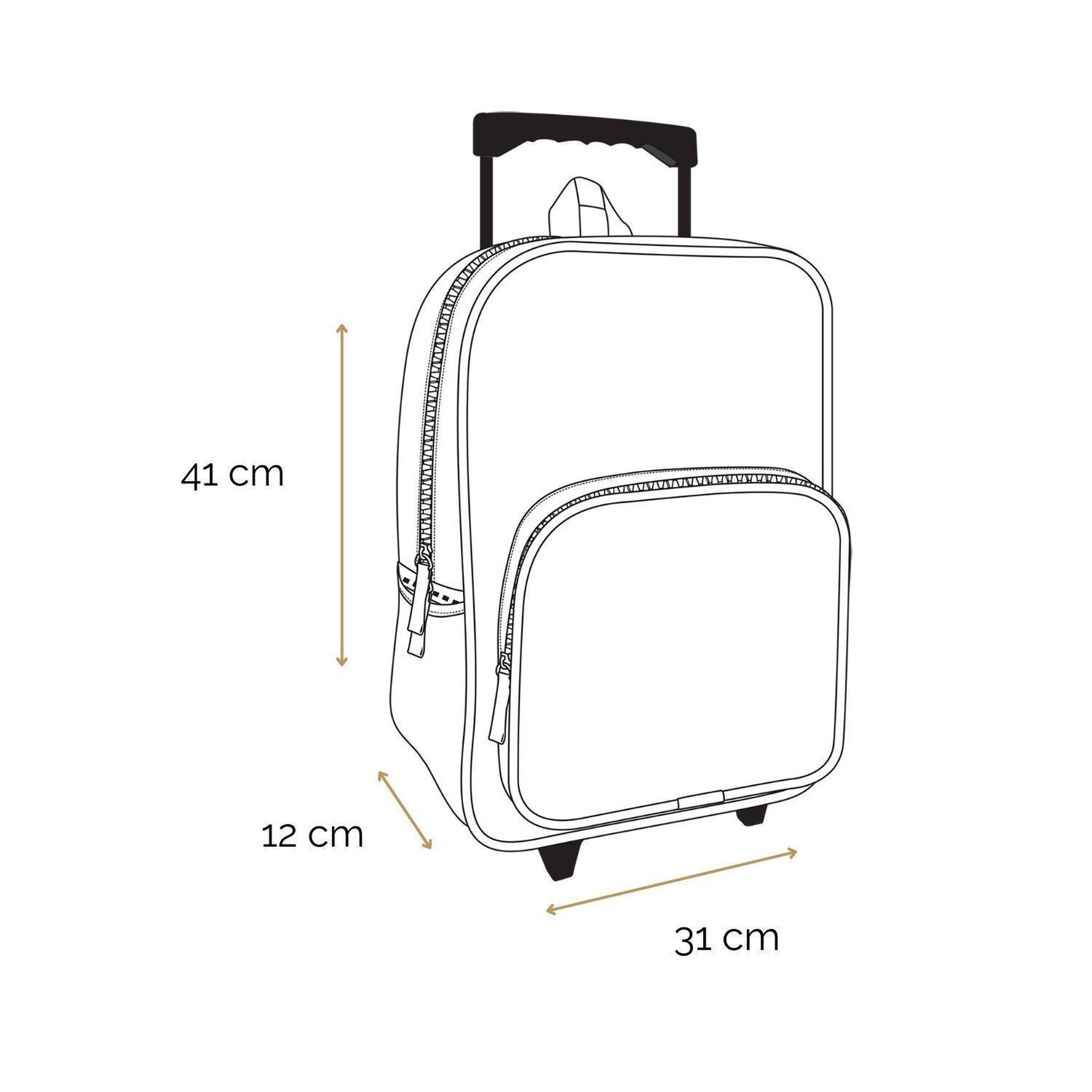 Voir la diapositive 5 : Bagtrotter BAGTROTTER Sac à dos à roulettes 41 cm Marvel Avengers Noir