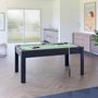 Voir la diapositive 2 : SOKKER Billard Américain convertible ALLIANCE 5FT - 183 x 102 cm avec accessoires et plateau dînatoire - Couleur Ebène