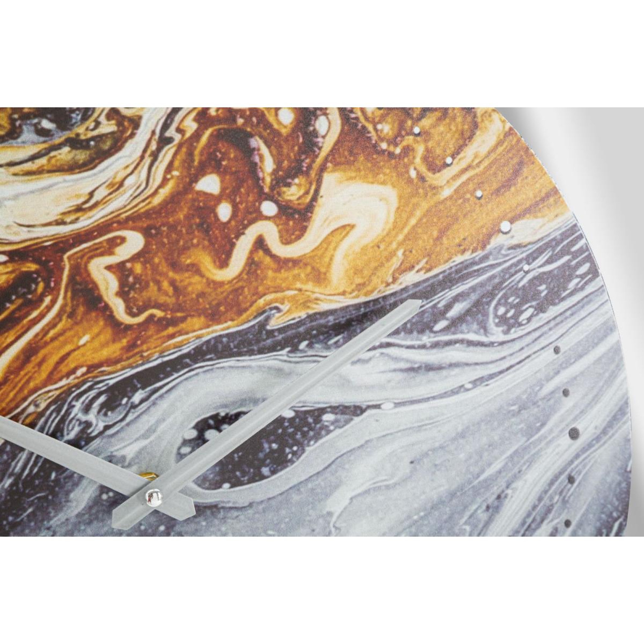 Voir la diapositive 3 : Paris Prix Horloge murale en verre  miroir grey  60cm multicolore