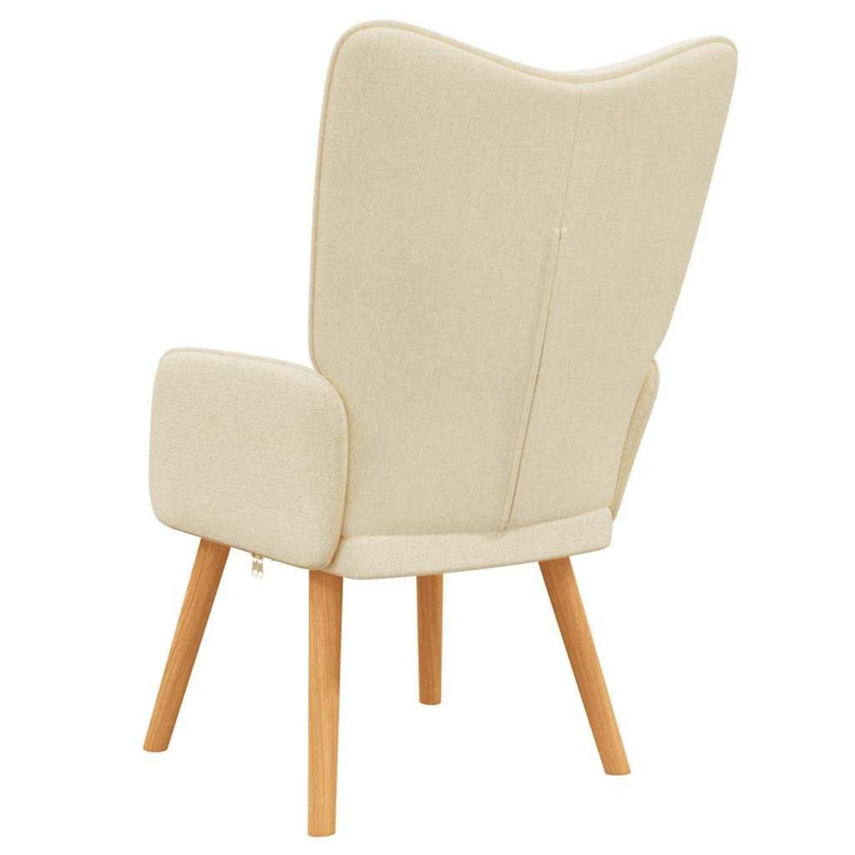 VIDAXL Chaise de relaxation Creme Tissu