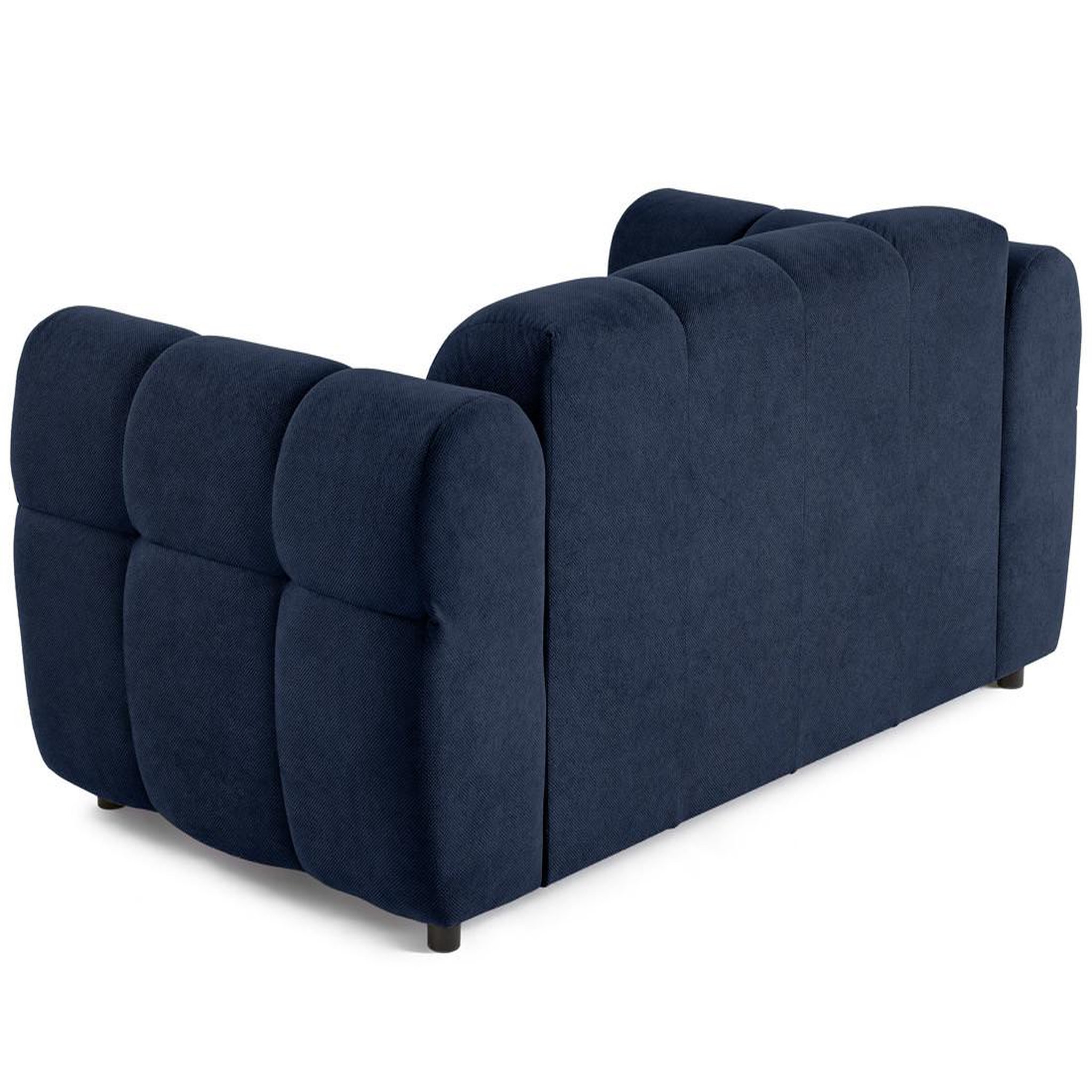 Voir la diapositive 5 : BEST MOBILIER Ray - canapé droit 2 places en tissu texturé
