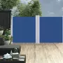 VIDAXL Auvent lateral retractable Bleu 120 x 600 cm