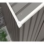 Voir la diapositive 4 : Habitat et Jardin Abri jardin métal  Dallas   - 5,29 m² avec gouttière - Taupe