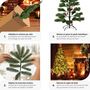 Voir la diapositive 4 : tectake Sapin de Noël artificiel 180 cm vert vert