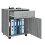 Voir la diapositive 4 : VIDAXL Armoire roulante Sonoma gris 45x38x54 cm Bois d'ingenierie