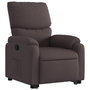 Voir la diapositive 4 : VIDAXL Fauteuil inclinable marron fonce tissu