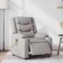 Voir la diapositive 3 : VIDAXL Fauteuil de massage inclinable electrique gris nuage tissu