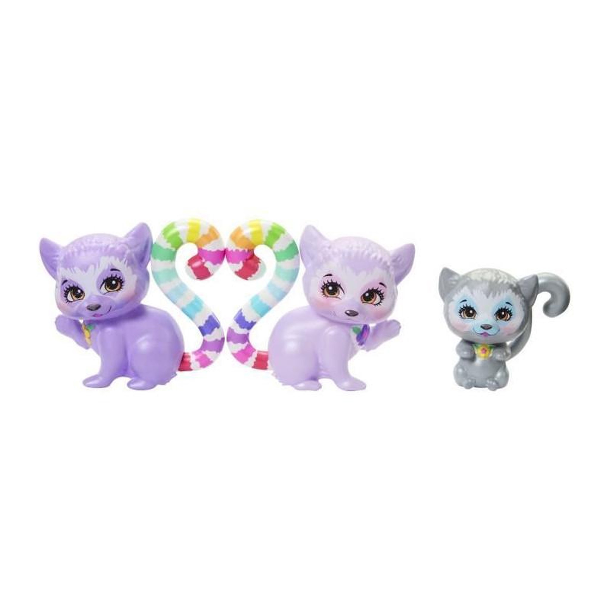 Voir la diapositive 4 : ENCHANTIMALS Poupée Enchantimals Famille Lorinda Lémur colorée