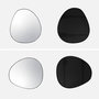 Voir la diapositive 6 : SWEEEK Miroir organique en métal noir HARPER