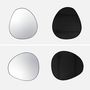 Voir la diapositive 6 : SWEEEK Miroir organique en métal noir HARPER
