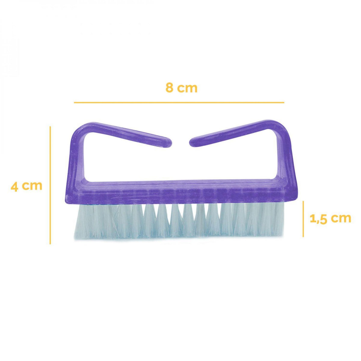 VIVEZEN Lot de 10 brosses à ongles, nettoyantes - Violet