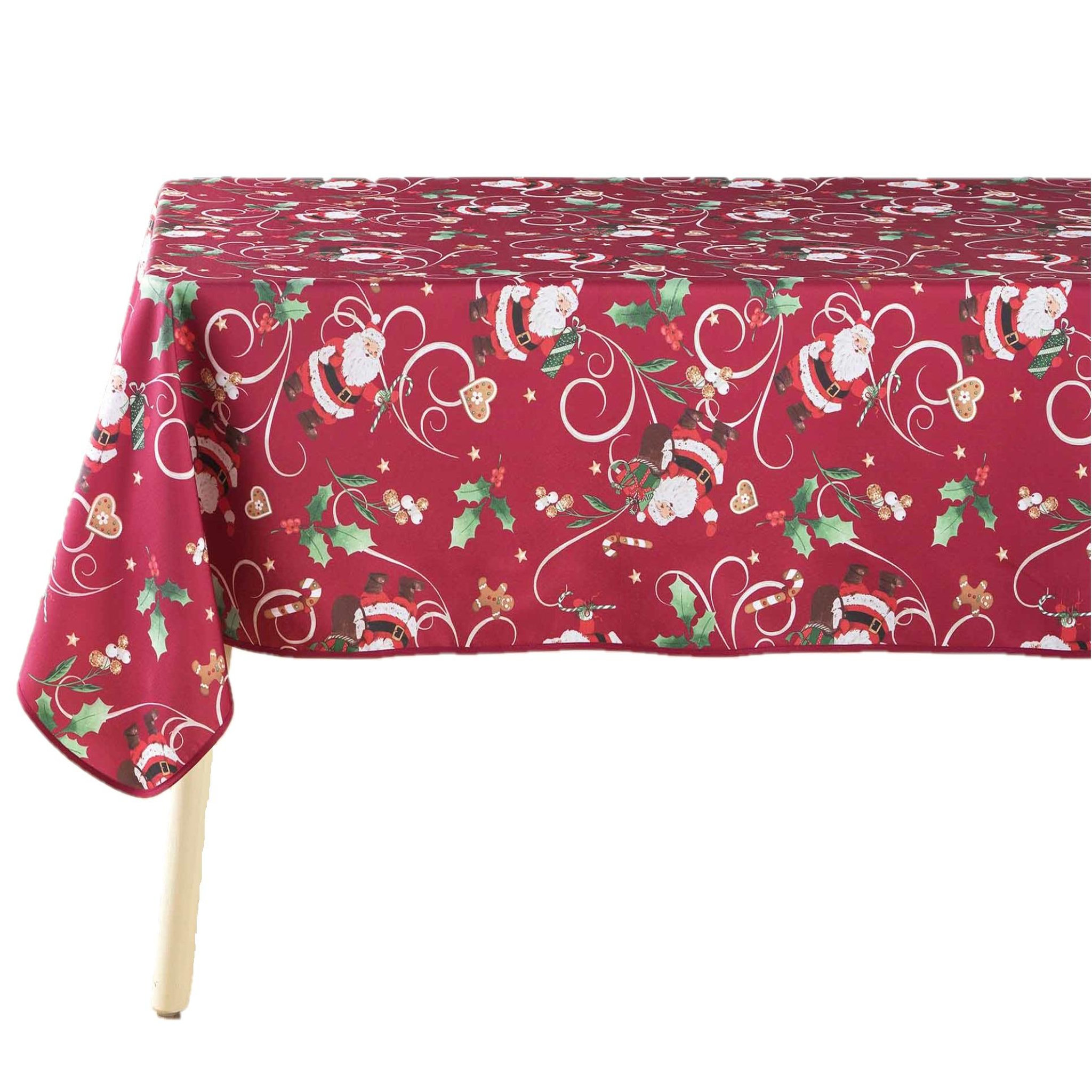 Voir la diapositive 1 : Eden Nappe rectangle père noel enchanté