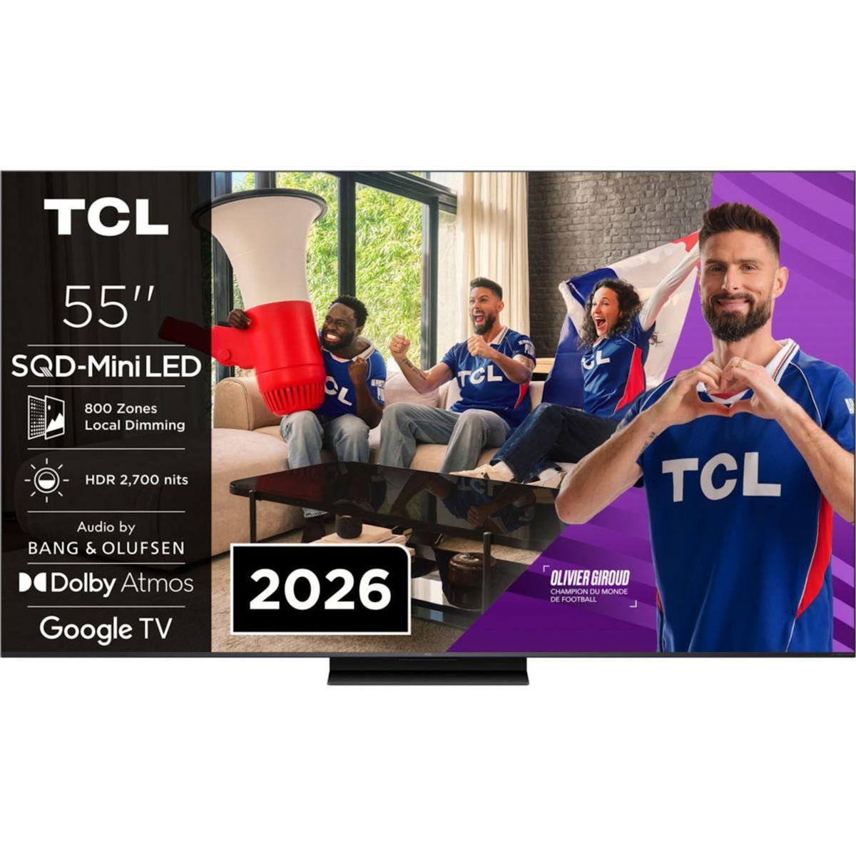 TCL TV Mini Led SQD 55C79L 2026 - 55 pouces ( 139 cm )