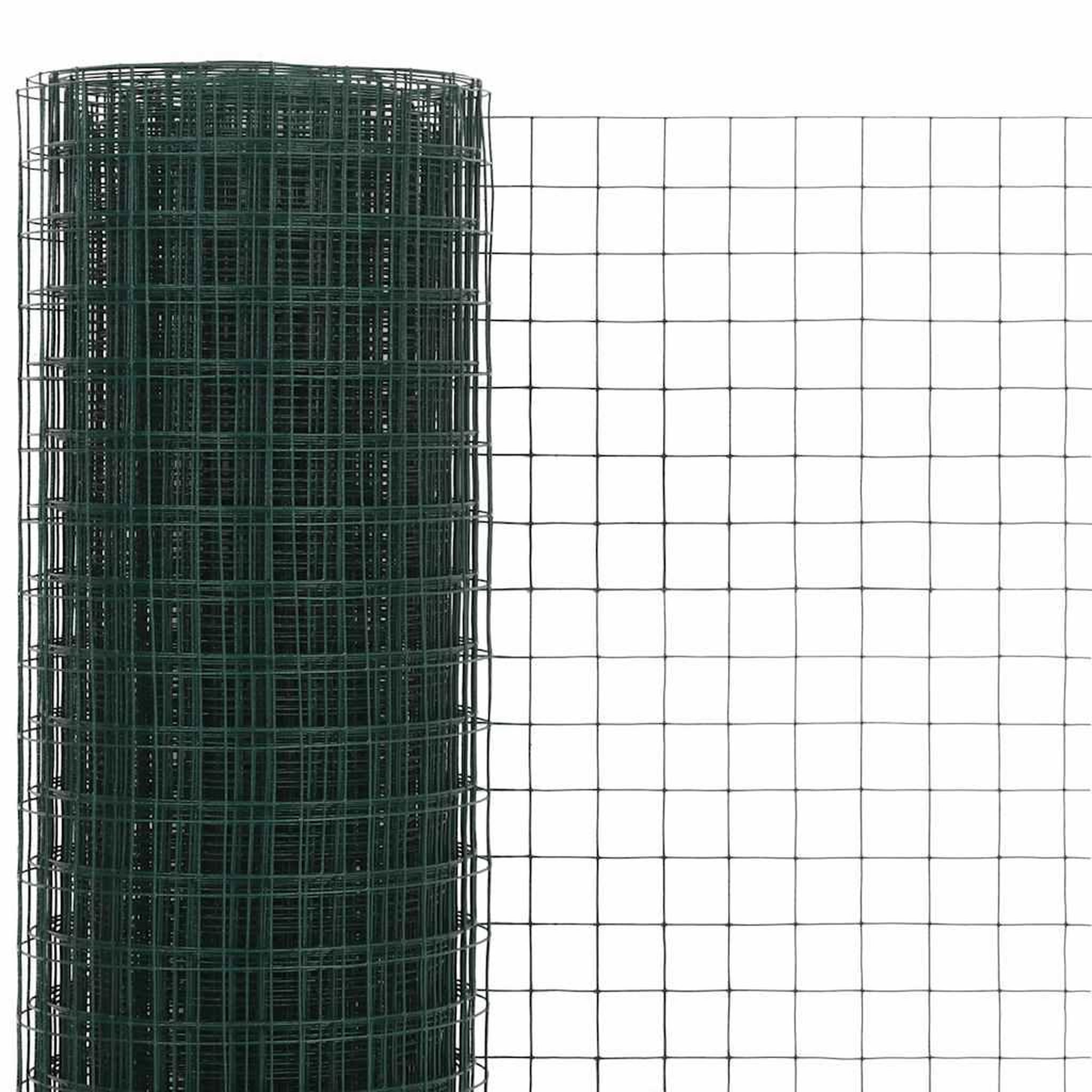 Voir la diapositive 3 : VIDAXL Grillage acier avec revetement en pvc 10x1,5 m vert