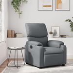 VIDAXL Fauteuil inclinable Gris Similicuir