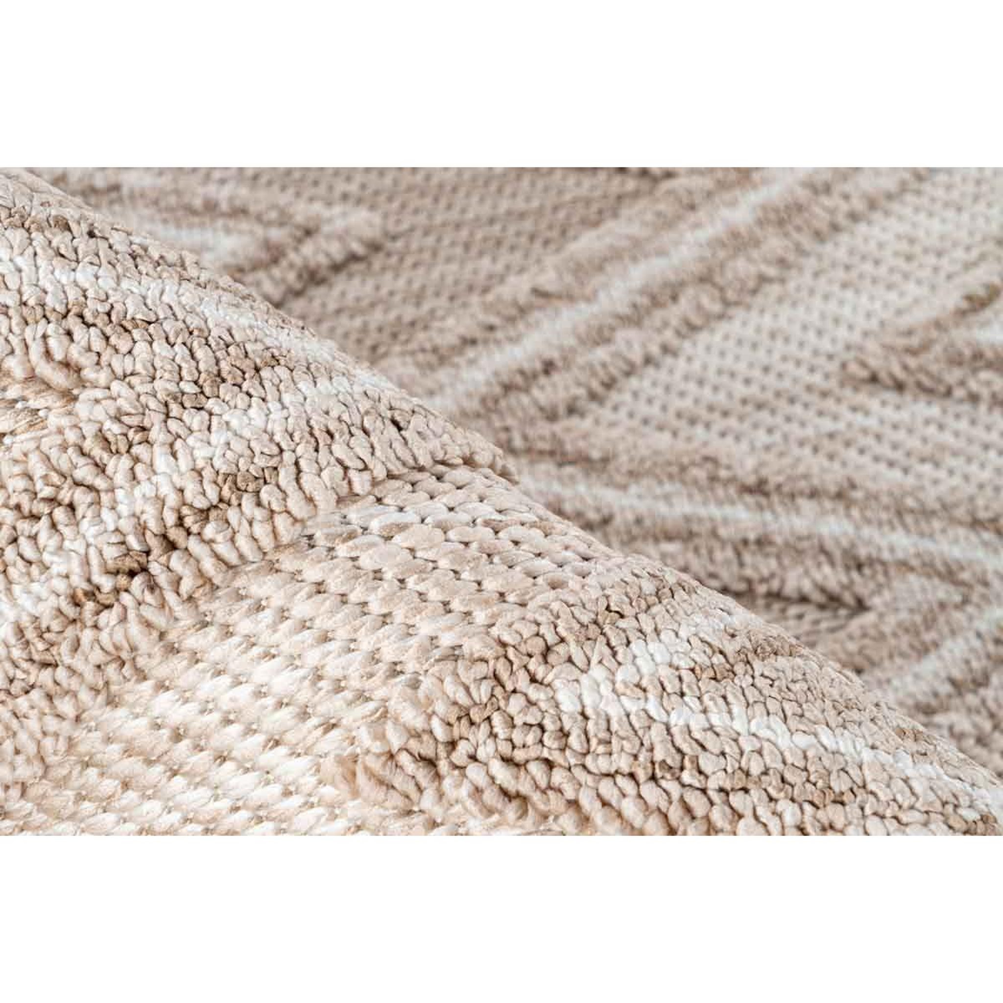 Voir la diapositive 3 : Paris Prix Tapis Tissé Ethnique à Poils Courts  Sarai  Beige
