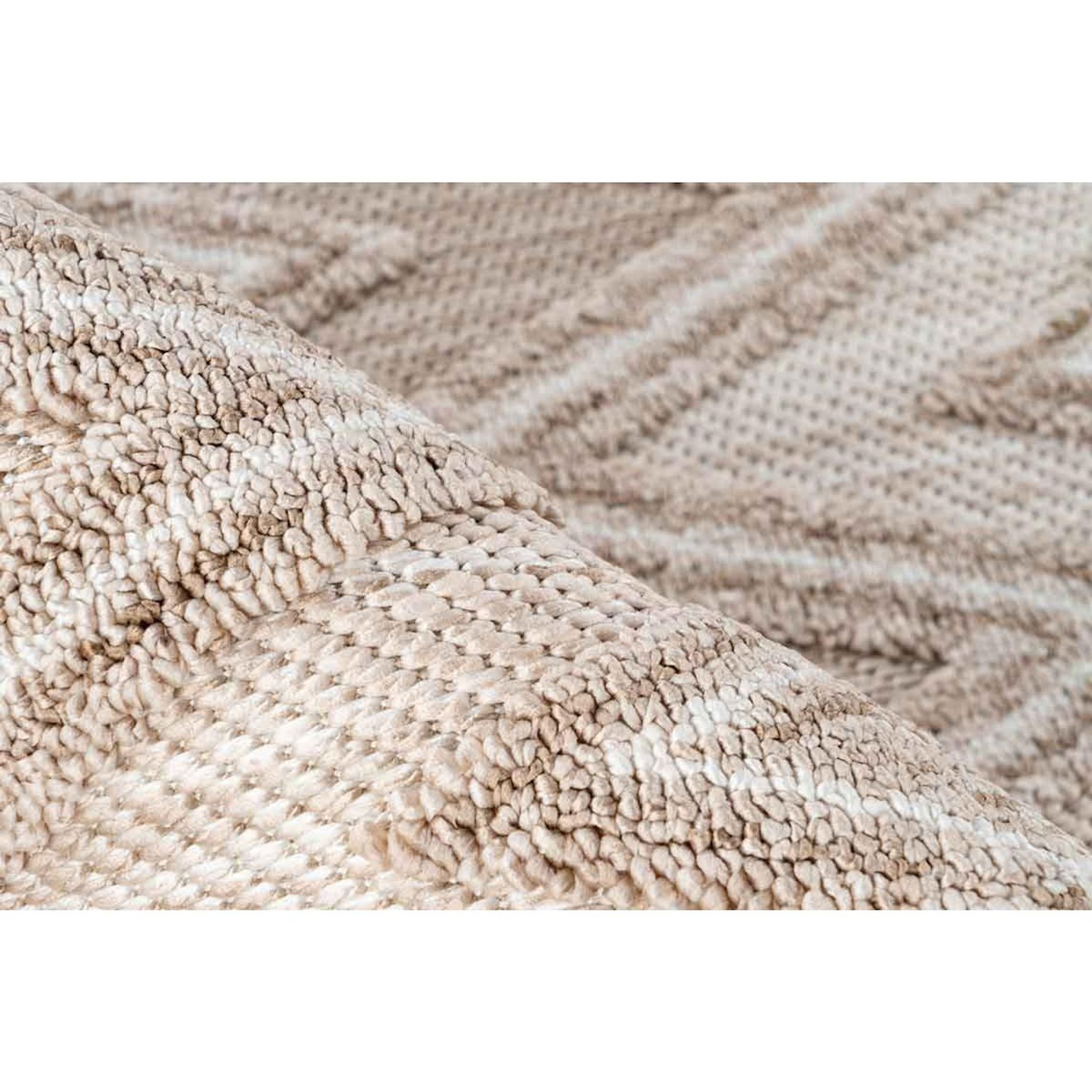 Paris Prix Tapis Tissé Ethnique à Poils Courts  Sarai  Beige
