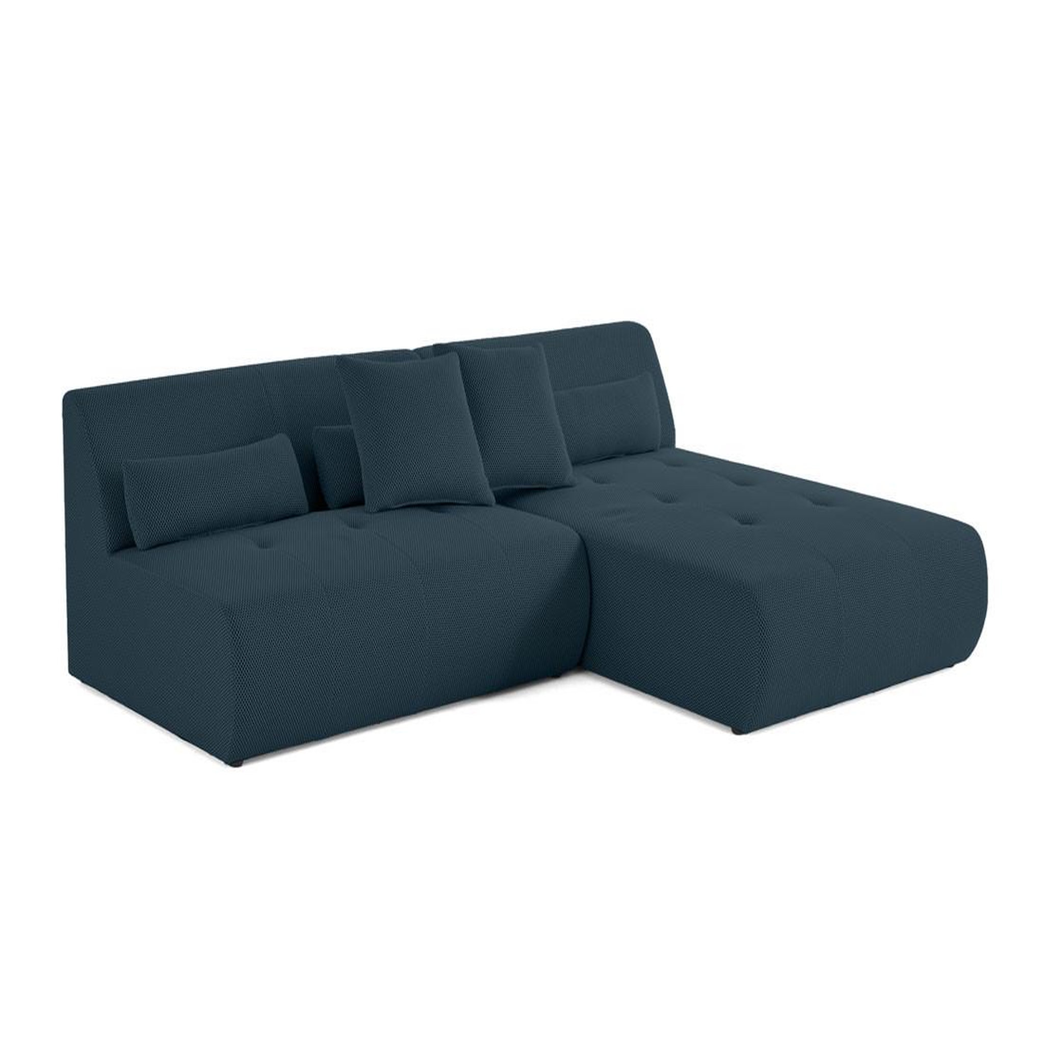 Voir la diapositive 3 : LISA DESIGN Onyx - canapé modulable d'angle réversible 4 places - en tissu mailles 3d