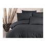 Voir la diapositive 2 : GENERIQUE Parure de lit - 1 housse de couette 220x240 cm + 2 taies d'oreiller 60x60 cm - 80% coton, 20% polyester - Anthracite
