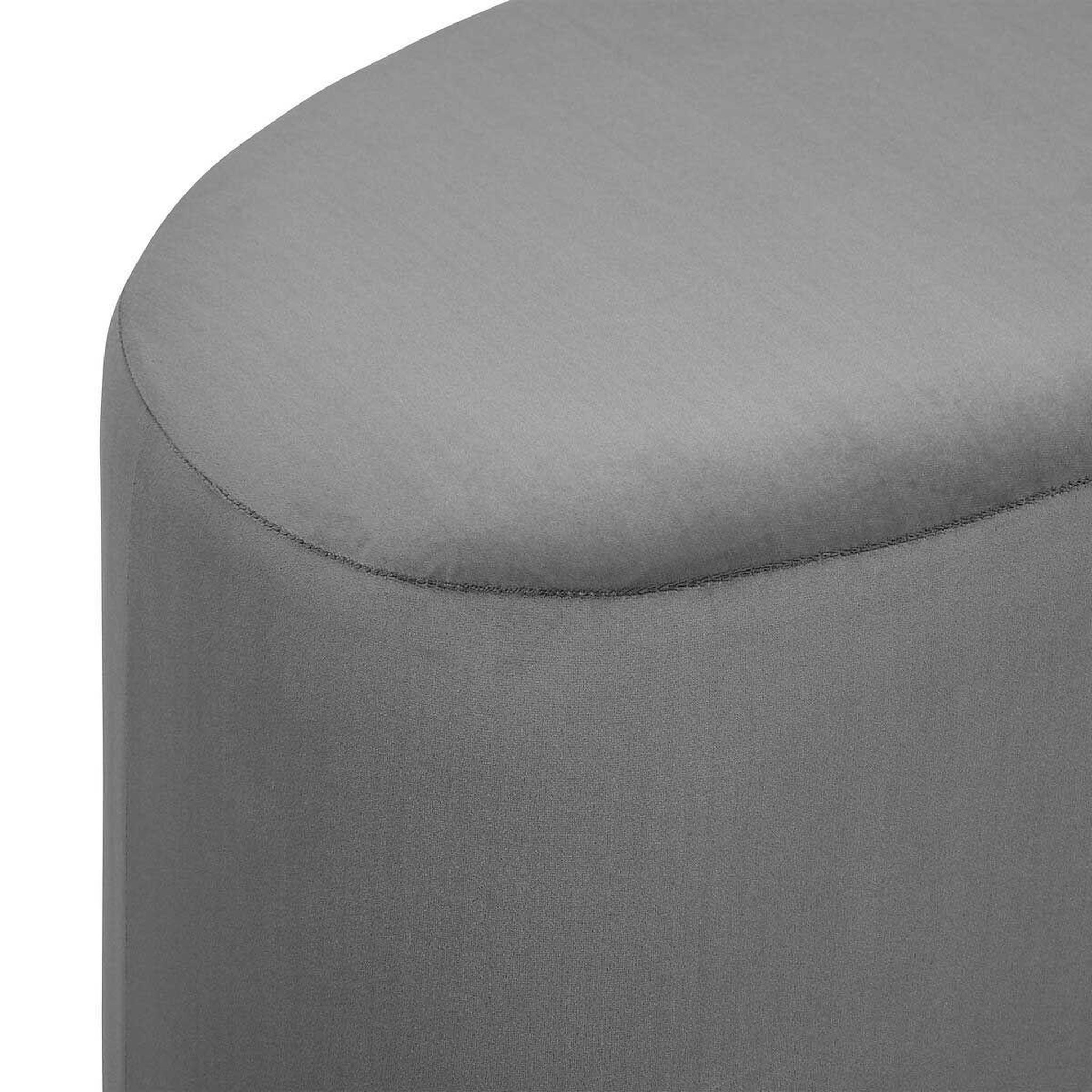 Voir la diapositive 2 : ATMOSPHERA Banc demi-lune  malone  98cm gris foncé