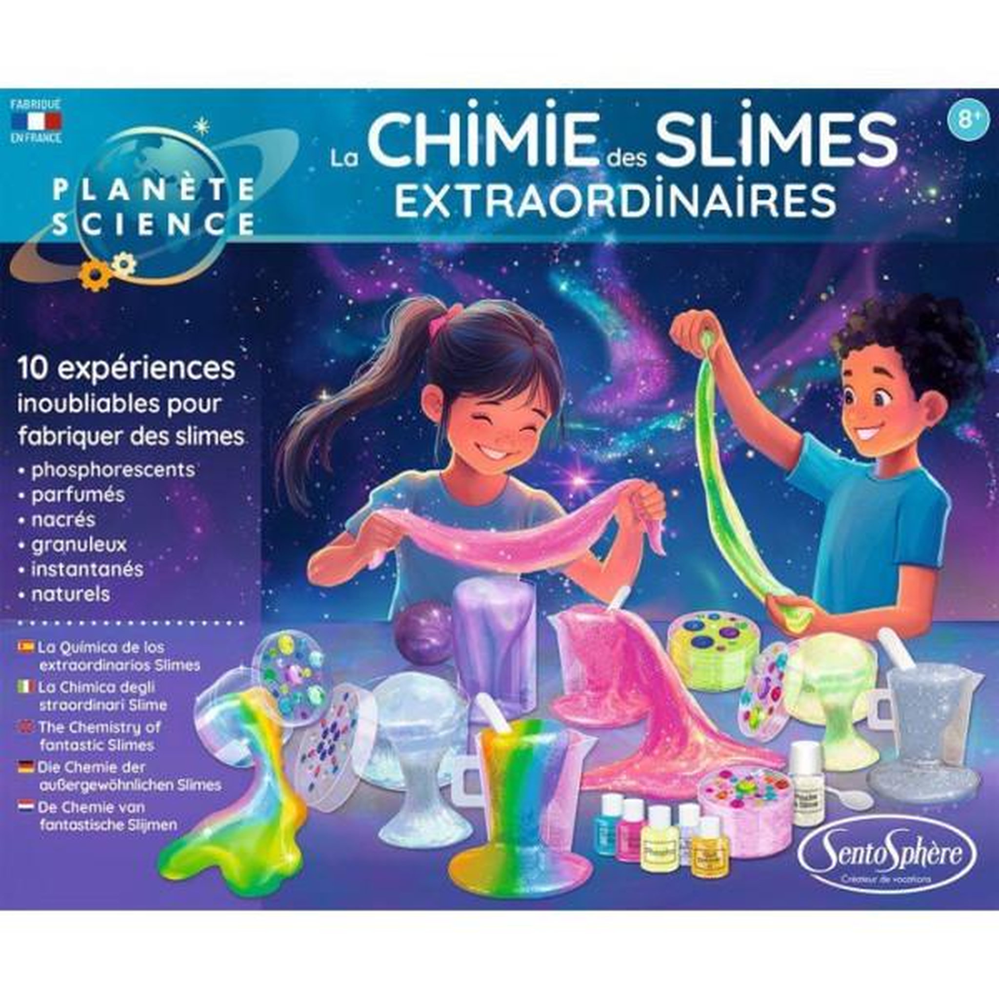 Voir la diapositive 3 : Sentosphere Kit Scientifique - SENTOSPHERE - La chimie du Slime extraodinaires - Slim de toutes les couleurs - Origine Naturelle - Des 8 ans