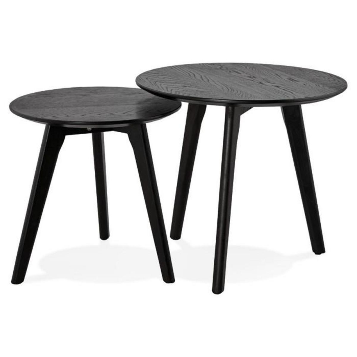 Paris Prix Set de 2 Tables d'Appoint  Rauma  Noir