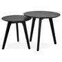 Voir la diapositive 1 : Paris Prix Set de 2 Tables d'Appoint  Rauma  Noir