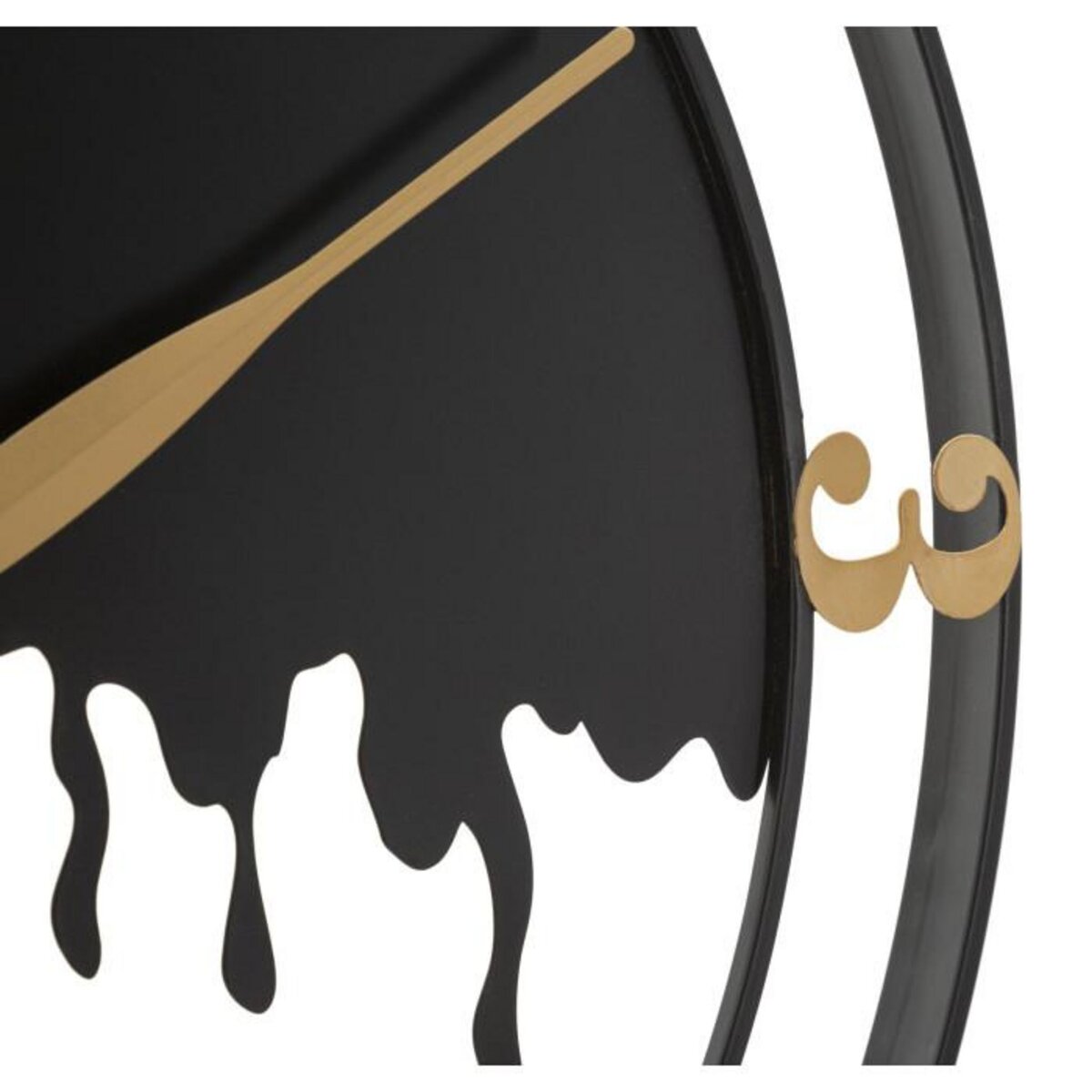Paris Prix Horloge Murale en Métal  Splash  66cm Noir