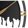 Voir la diapositive 3 : Paris Prix Horloge Murale en Métal  Splash  66cm Noir