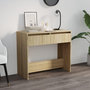 Voir la diapositive 1 : VIDAXL Table console chene sonoma 89x41x76,5 cm bois d'ingenierie