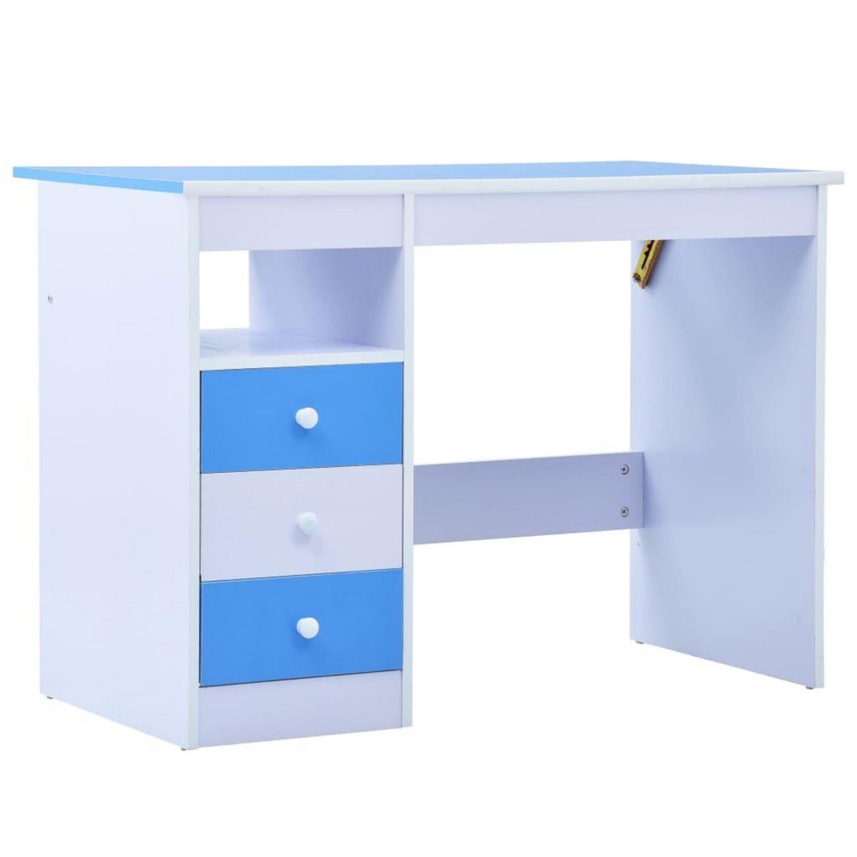 VIDAXL Bureau pour enfants Inclinable Bleu et blanc