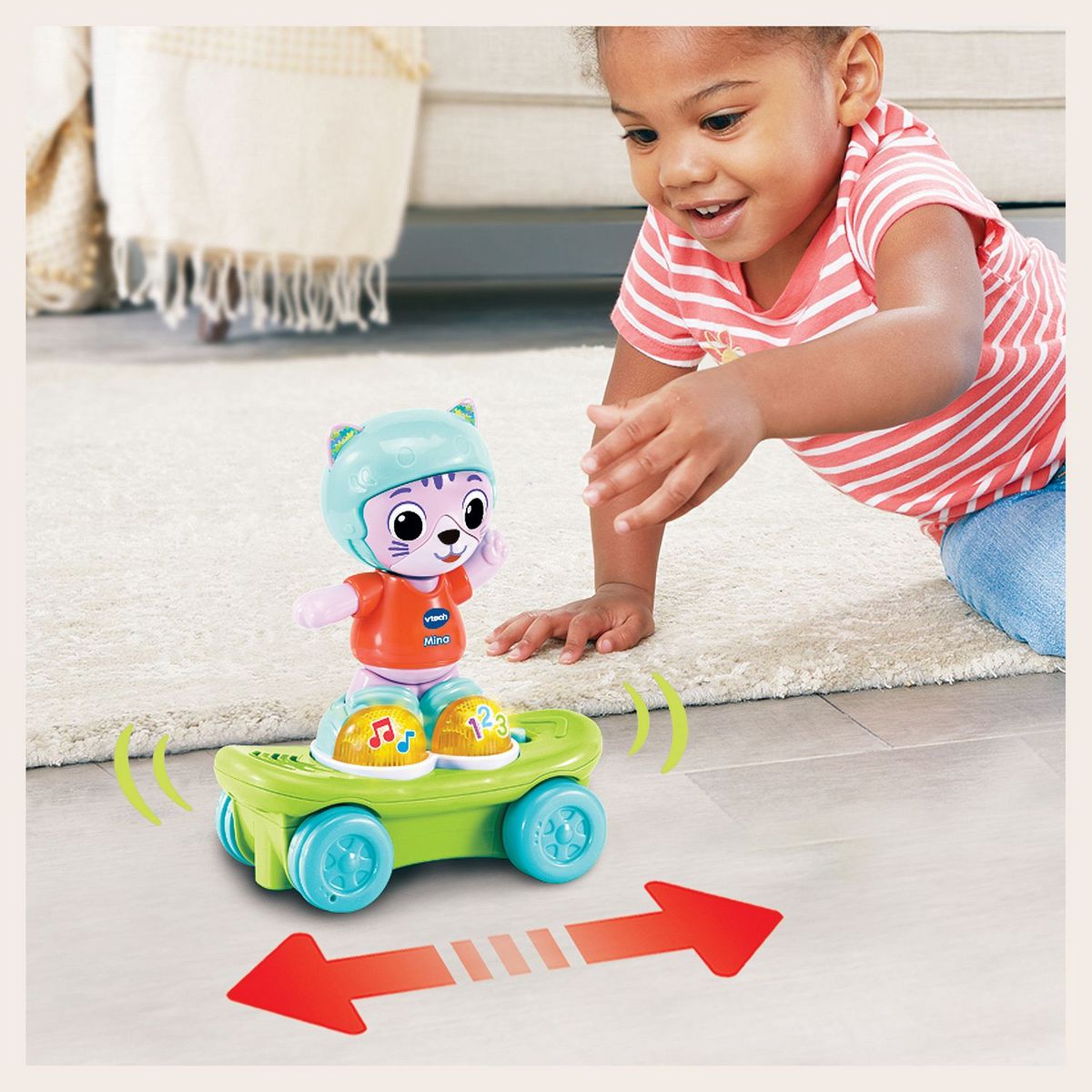 VTECH BABY Mina, mon chat rouli' golo