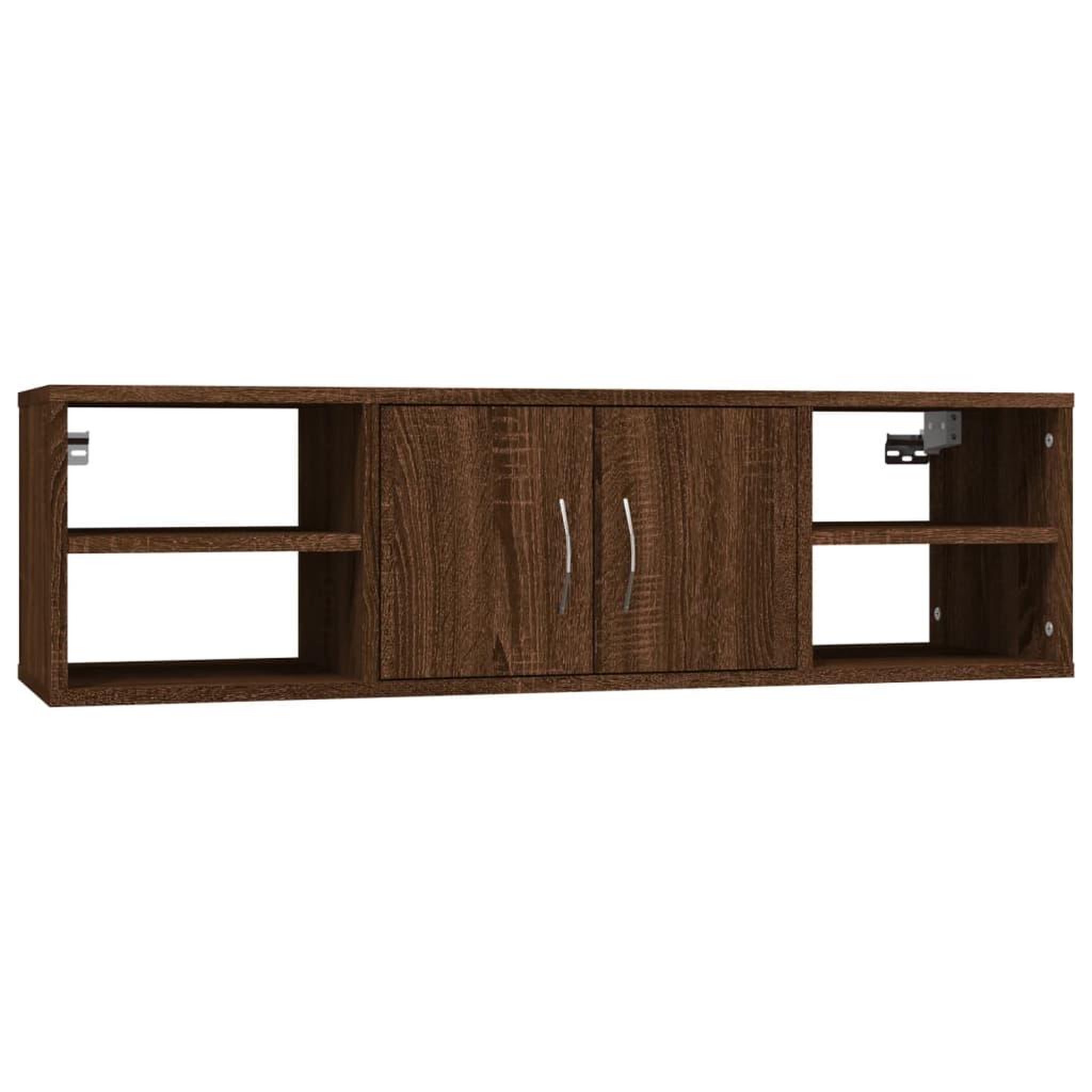 Voir la diapositive 2 : VIDAXL Etagere murale chene marron 102x30x29 cm bois d'ingenierie
