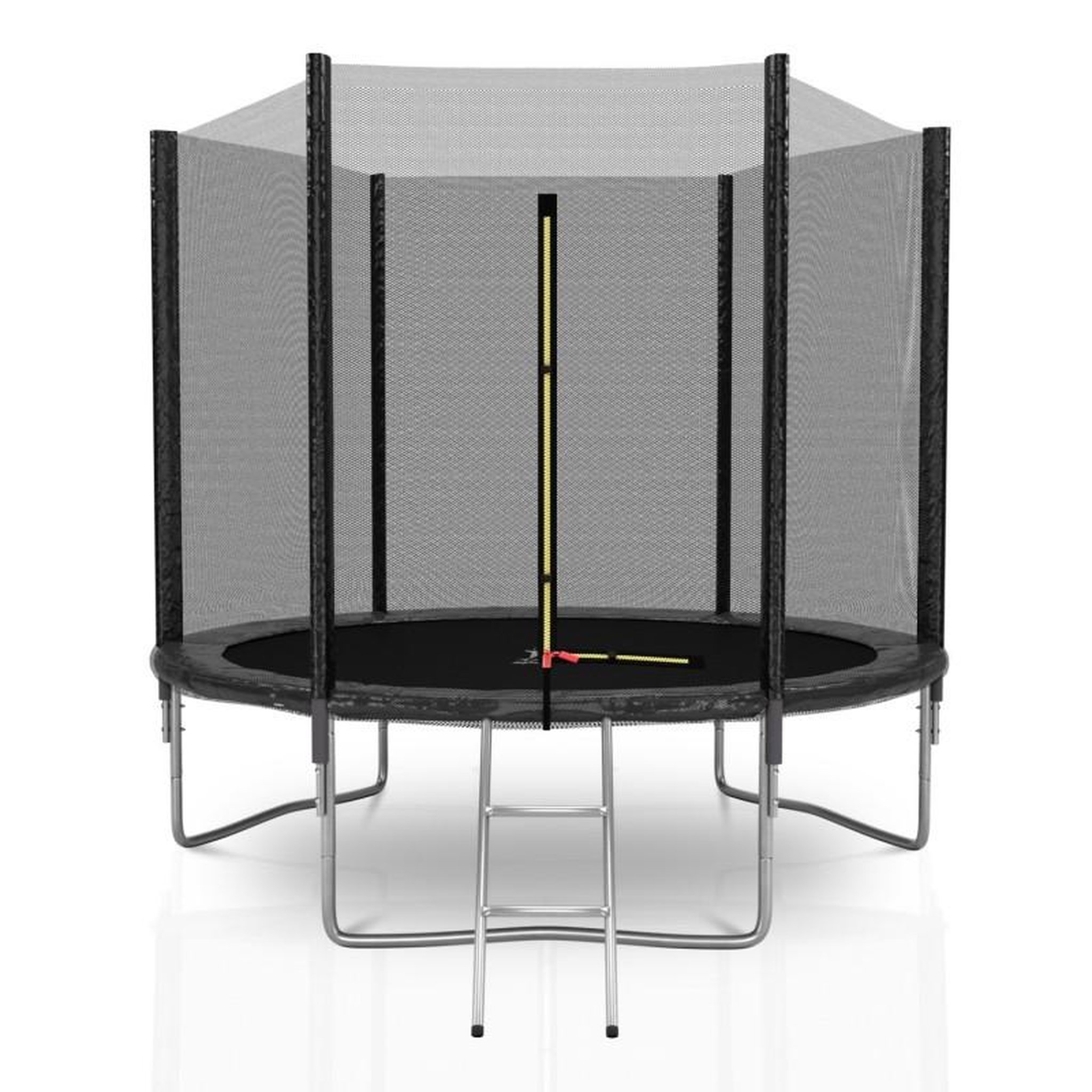 Voir la diapositive 1 : KAIA SPORTS Trampoline extérieur Deluxe 8Ft / ø244cm KAIA SPORTS Trampoline de jardin avec Filet, mousse de protection et échelle