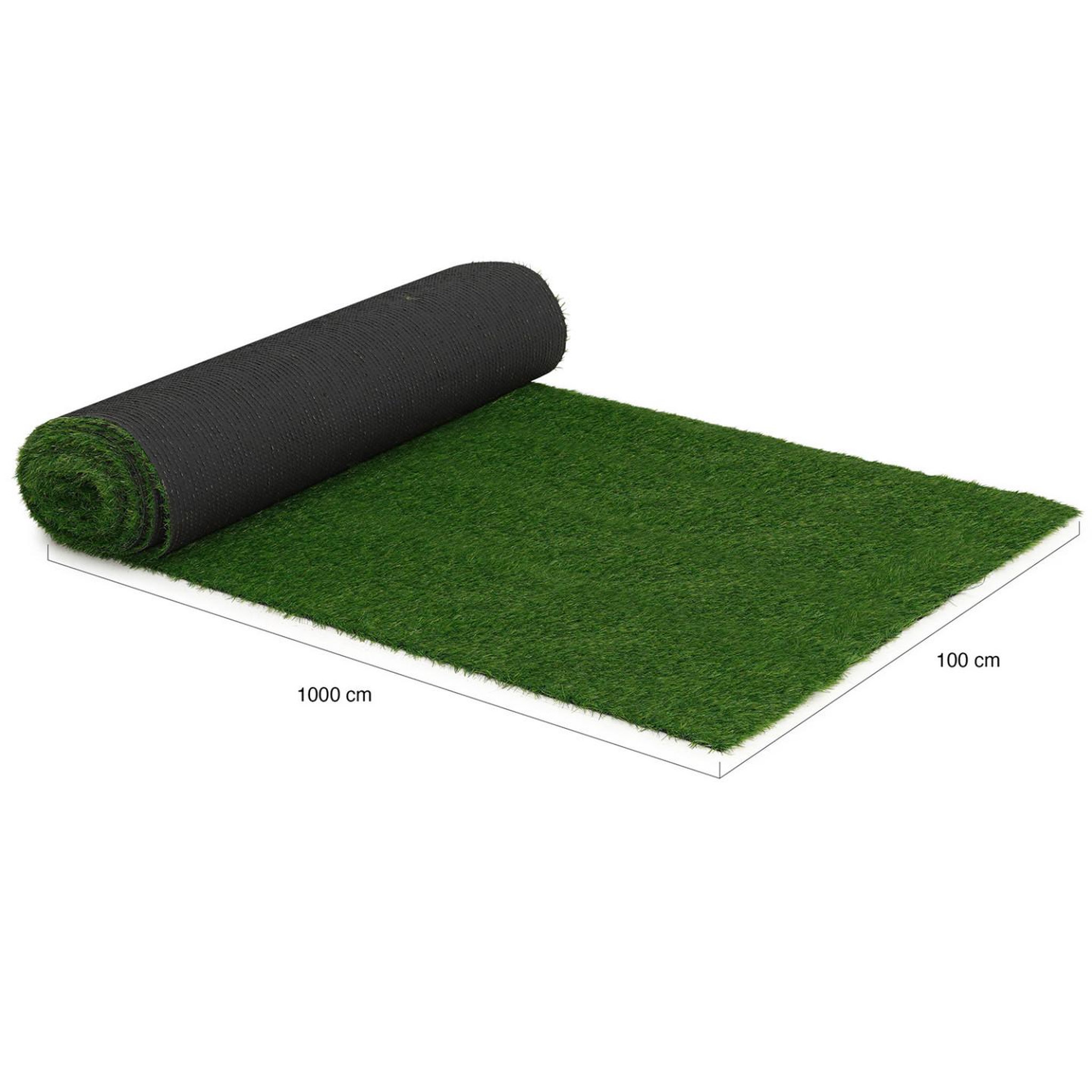 Voir la diapositive 5 : ID MARKET Gazon synthétique artificiel 1x10 M 20 mm d'épaisseur pour jardin et balcon