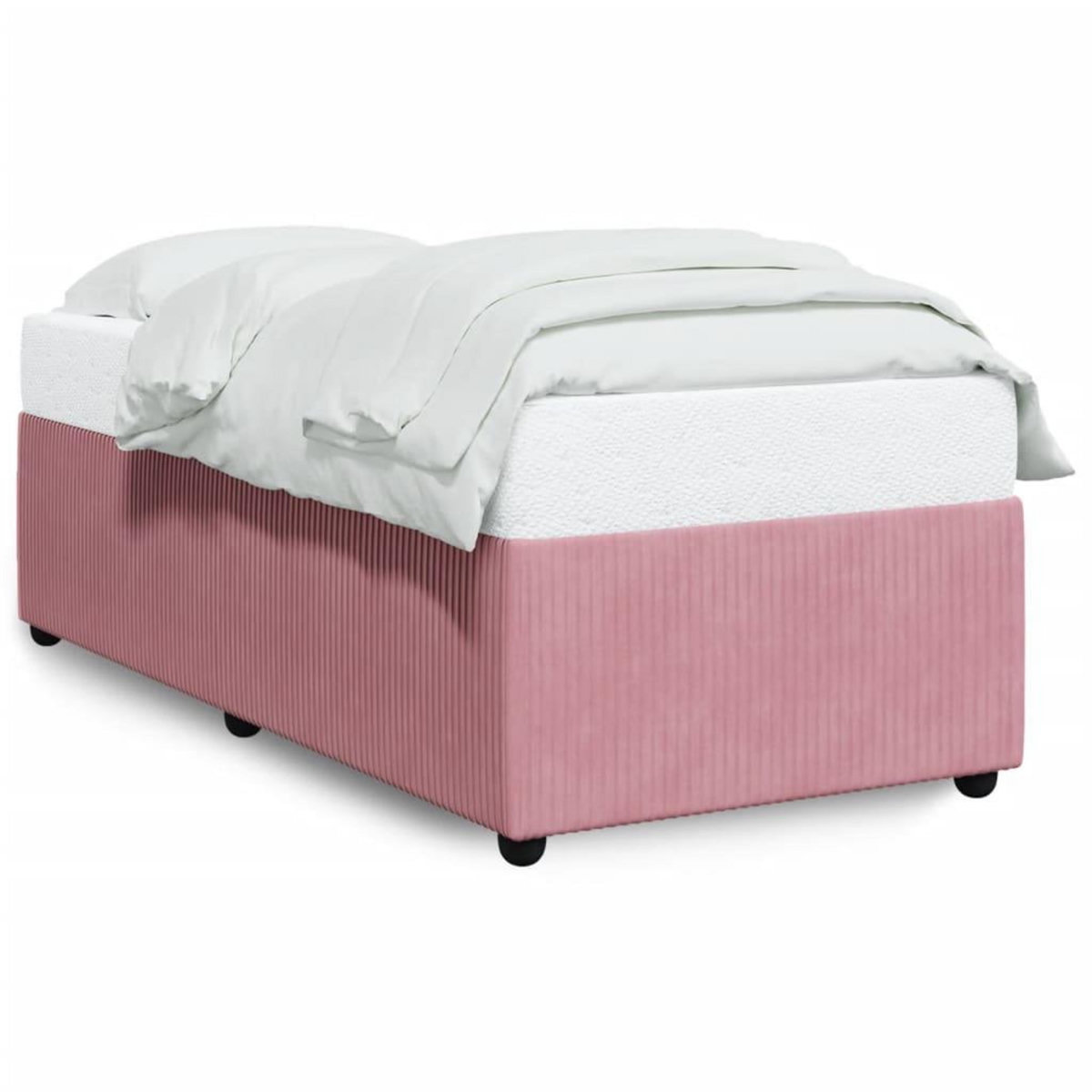 VIDAXL Cadre de lit sans matelas rose 100x200 cm velours