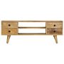Voir la diapositive 2 : VIDAXL Meuble TV 110x35x40 cm Bois massif de manguier