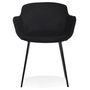 Voir la diapositive 2 : Paris Prix Fauteuil Design en Velours  Javier  80cm Noir