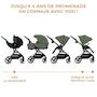 Voir la diapositive 4 : KINDERKRAFT Poussette 2 en 1 avec nacelle YOXI, roues anti-crevaison et accessoires