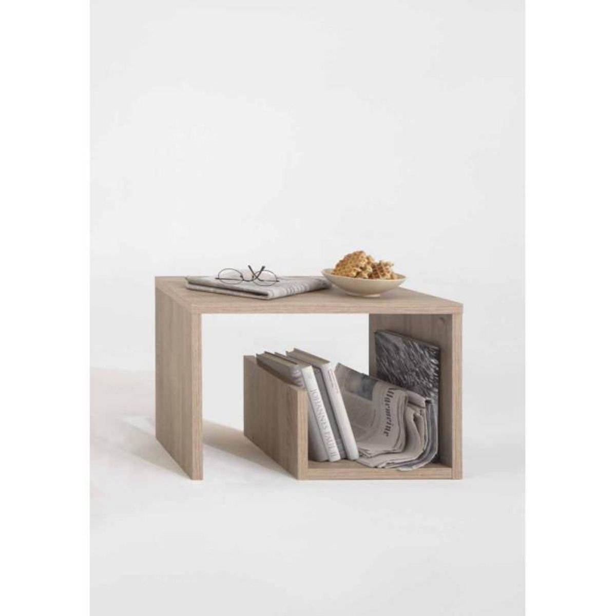 Paris Prix Table d'Appoint Design  Kani  59cm Chêne