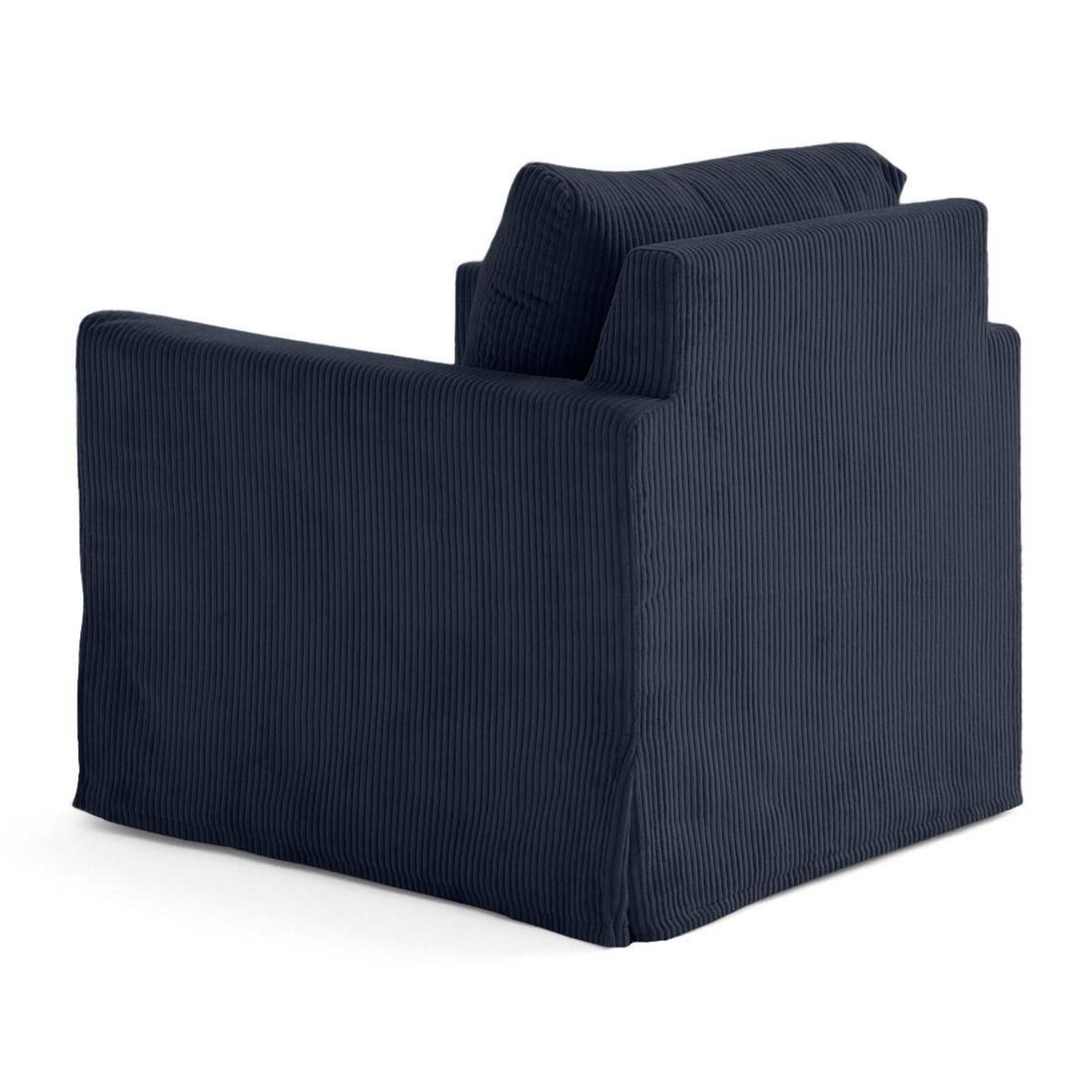 LISA DESIGN Serena - fauteuil déhoussable en velours côtelé
