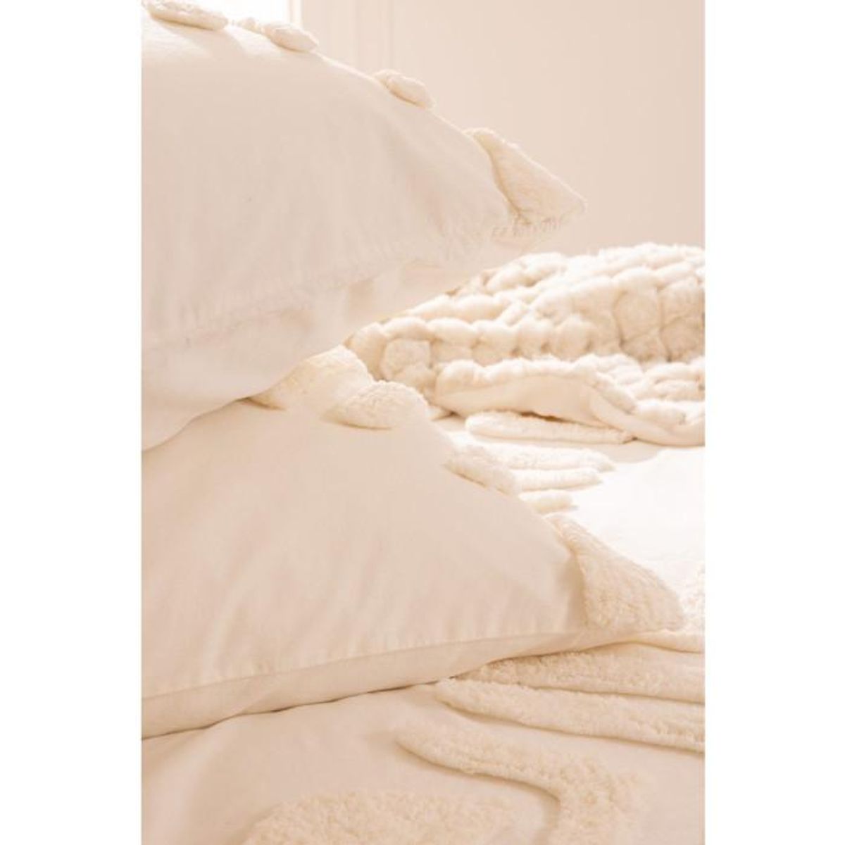 ATMOSPHERA Parure de Lit Tufté  Inuit Dreams  240x220cm Ivoire