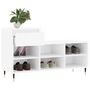 Voir la diapositive 4 : VIDAXL Armoire à chaussure Blanc brillant 102x36x60 cm Bois ingénierie