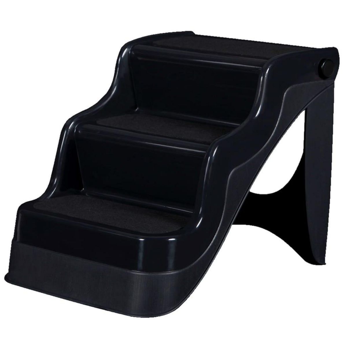 Flamingo FLAMINGO Escalier pour animaux de compagnie Easy-Step Noir 516755