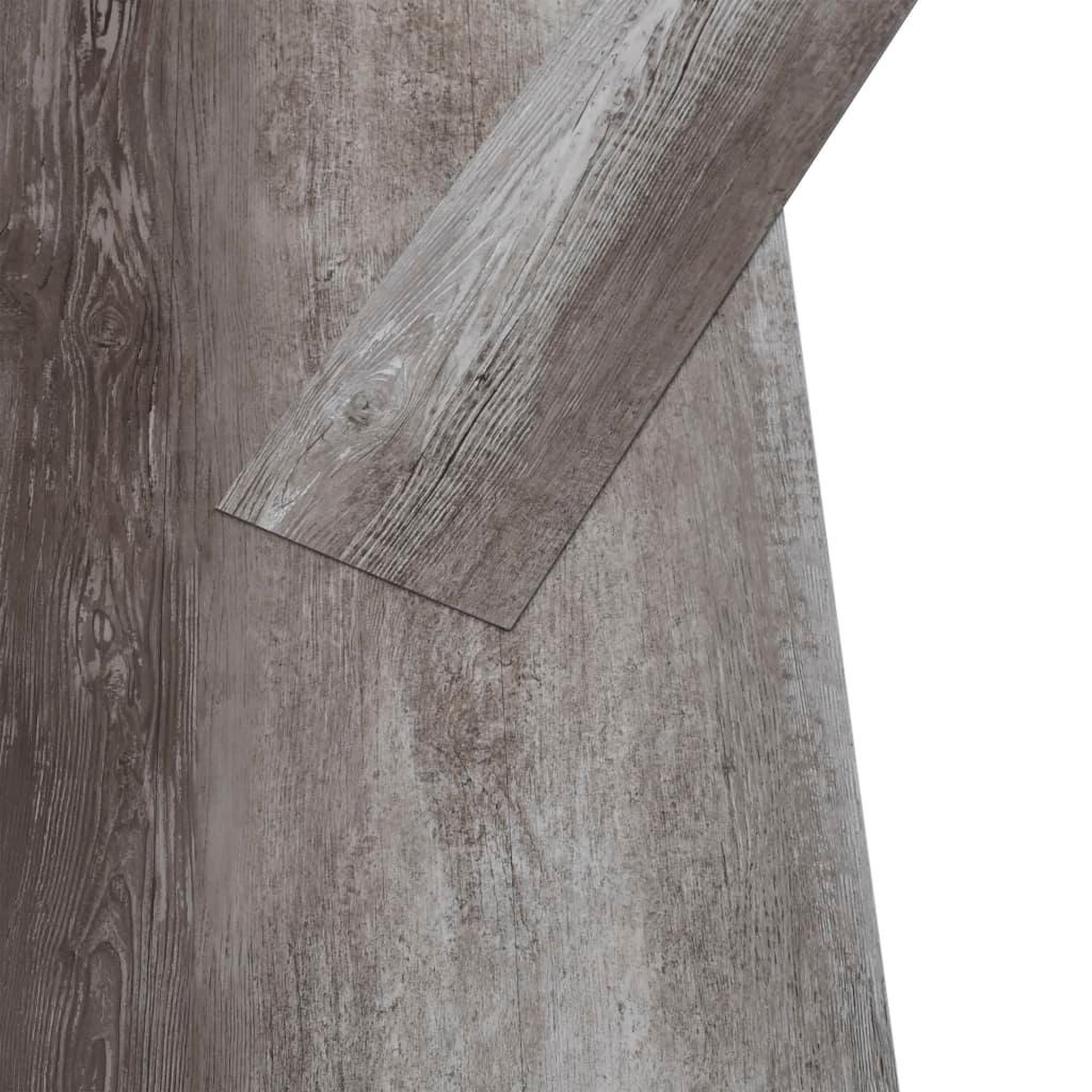 Voir la diapositive 3 : VIDAXL Planches de plancher PVC Non auto-adhesif 5,26 m^22 mm Bois raye