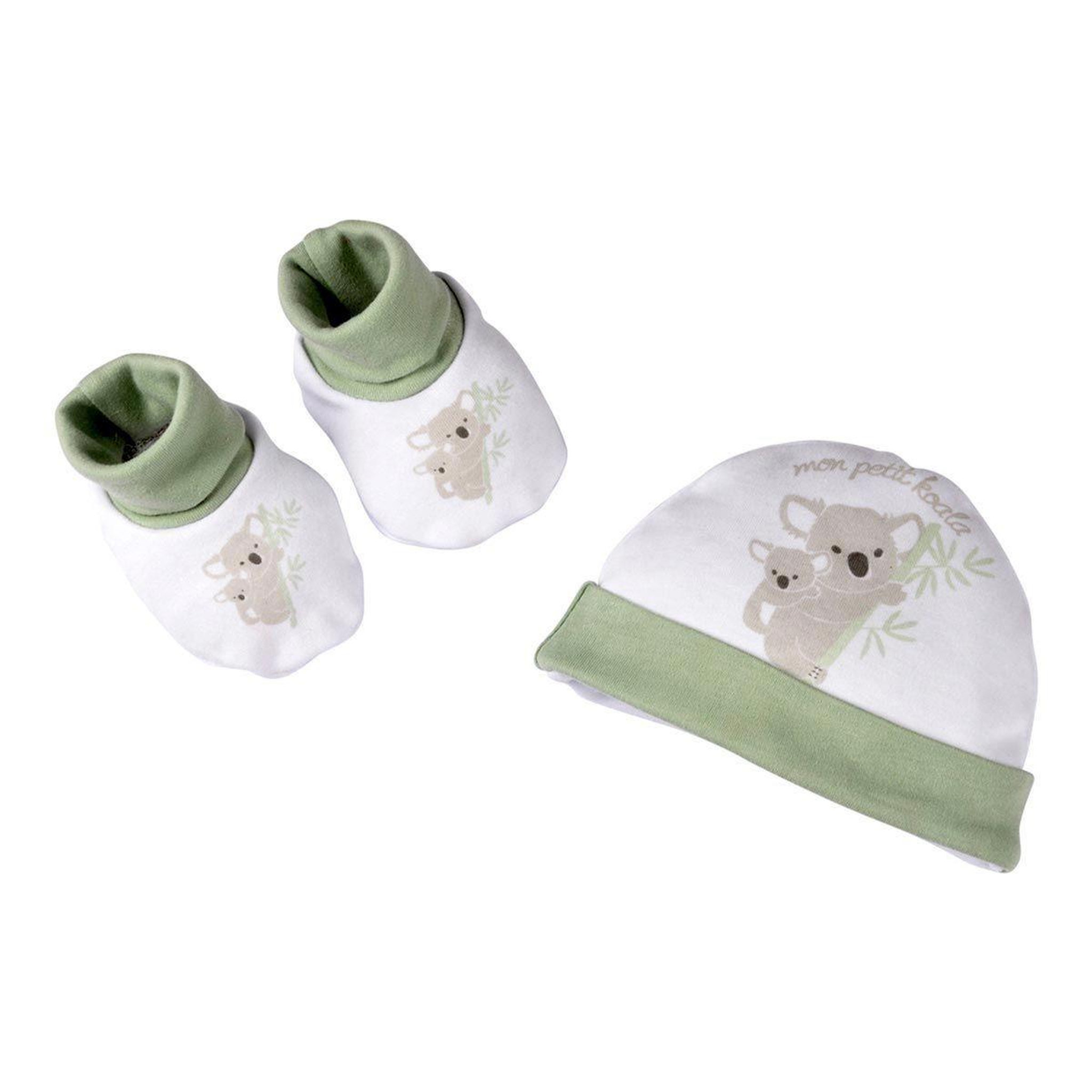 Voir la diapositive 1 : BEBE DOUCEUR Coffret Naissance 2 Pièces  Koala  0 à 1 Mois Blanc