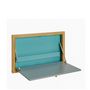 Voir la diapositive 2 : Paris Prix Bureau Mural Design  Brenta  74cm Bleu