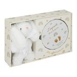 Atmosphera Kids Coffret de Naissance  Empreinte & Peluche Lapin  28cm Beige